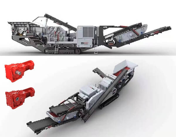 K系列直角減速機(jī)在大型移動礦山破碎設(shè)備上的應(yīng)用