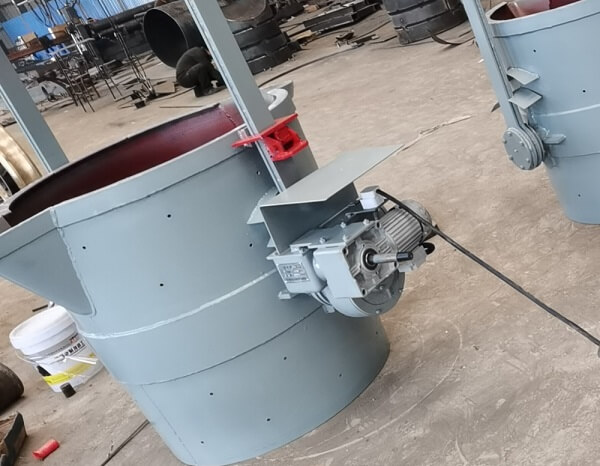  士元SRH準雙曲面直角減速機在鐵水包上的應用