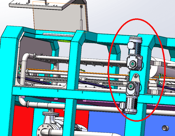 士元中空直角減速機在洗盤機上的應(yīng)用